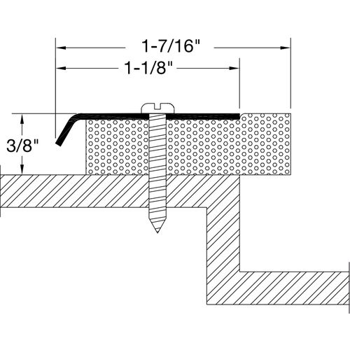Reese 364SS Perimeter Seal, Stainless Steel Steel - Neoprene, 36