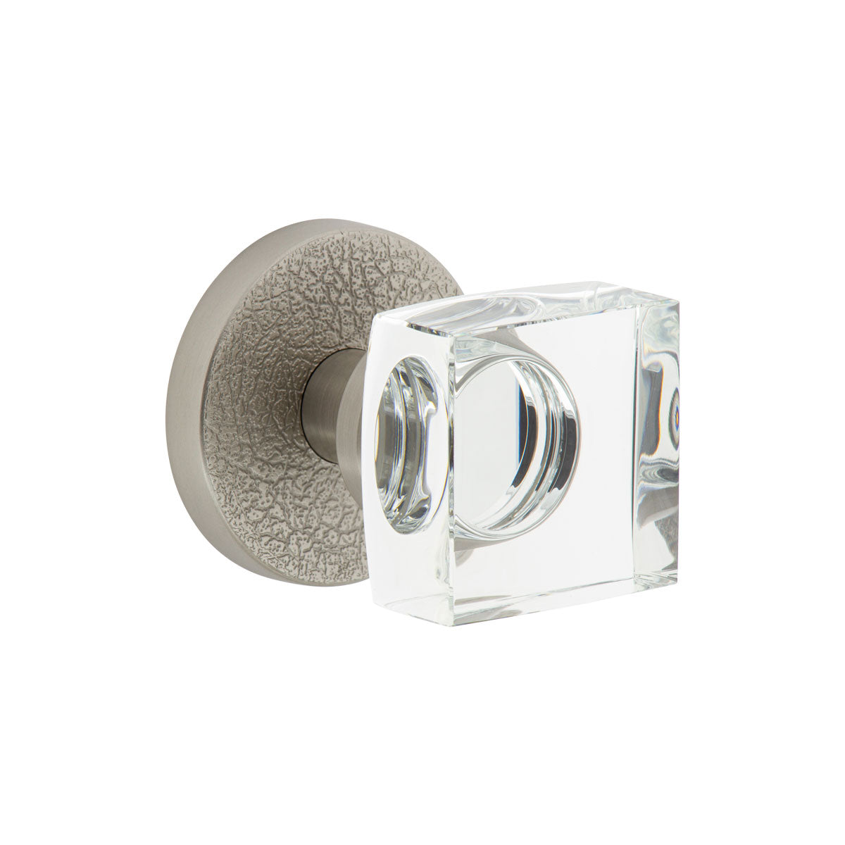 Viaggio 620122 Circolo Leather Rosette Quadrato Crystal Knob