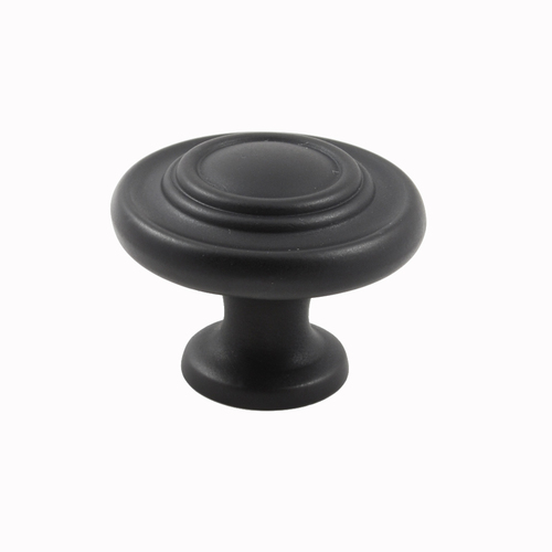 Residential Essentials 10203BK Cabinet Hardware Knob, Black