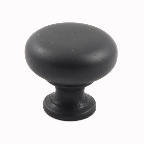 Residential Essentials 10206BK Cabinet Hardware Knob, Black