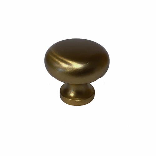 Residential Essentials 10206SB Cabinet Hardware Knob, Satin Brass