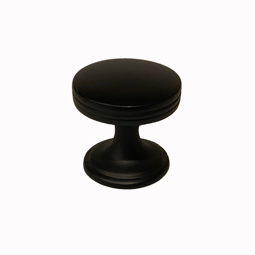 Residential Essentials 10297BK Cabinet Hardware Knob, Black