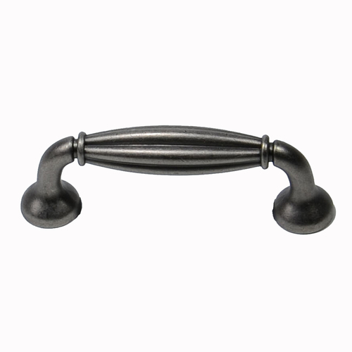 Residential Essentials 10373AP Cabinet Hardware Fluted Pull, Aged Pewter