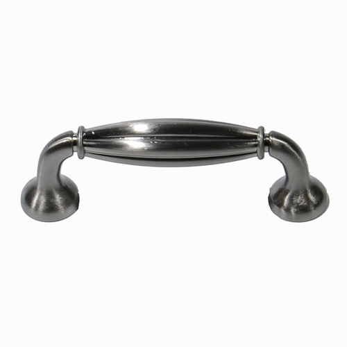 Residential Essentials 10373SN Cabinet Hardware Fluted Pull, Satin Nickel