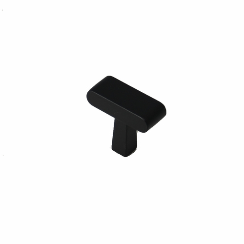 Residential Essentials 10381BK Cabinet Hardware Thin Knob, Black