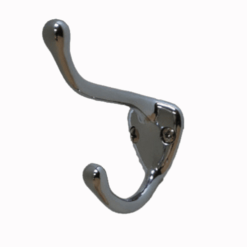 Residential Essentials 10601PC Coat Decorative Hook, Polished Chrome