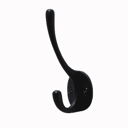 Residential Essentials 10603BK Coat Decorative Hook, Black