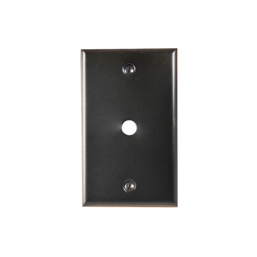 Residential Essentials 10812VB Single Cable Switch Plate, Venetian Bronze
