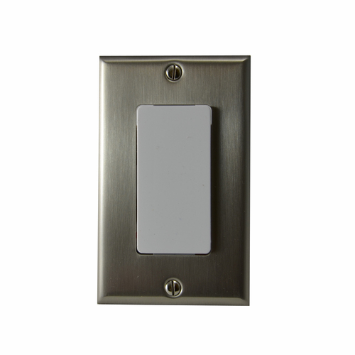 Residential Essentials 10815SN Single Rocker Switch Plate, Satin Nickel
