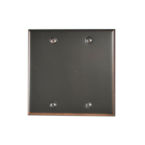 Residential Essentials 10821VB Double Blank Switch Plate, Venetian Bronze