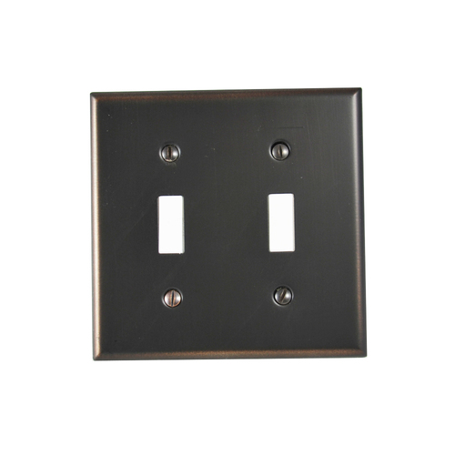 Residential Essentials 10822VB Double Switch Plate, Venetian Bronze