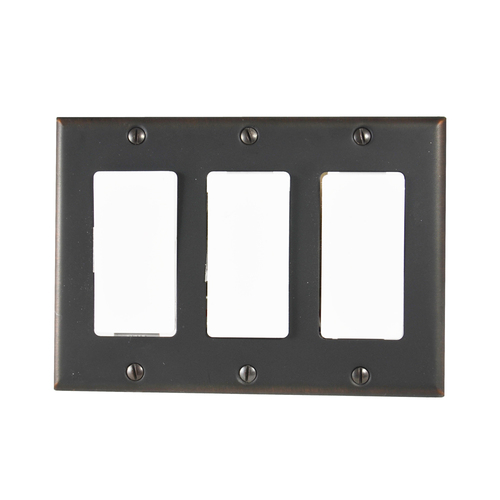 Residential Essentials 10834VB Triple GFI Switch Plate, Venetian Bronze