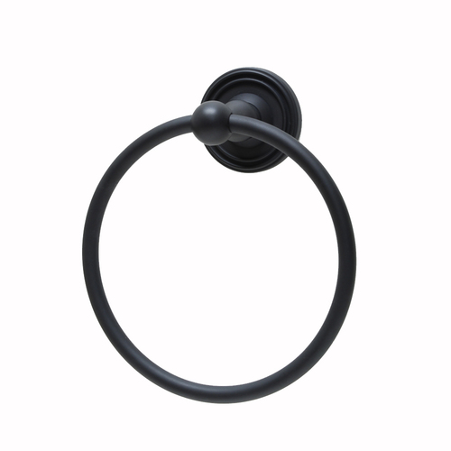 Residential Essentials 2286BK Towel Ring Bath Hardware, Black