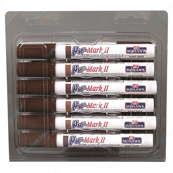 Mohawk M267-0364 Pro-Mark Touch Up Wood Markers, Heartwood Walnut