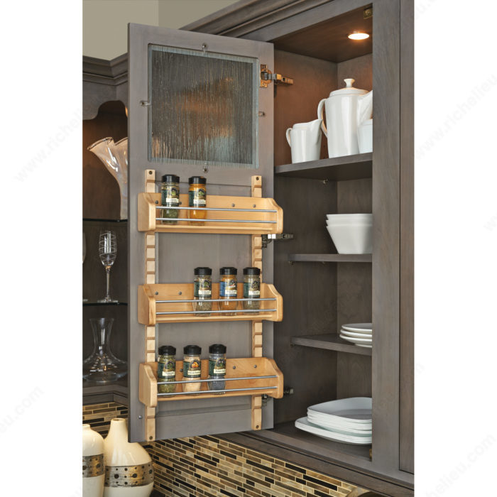 Richelieu 4ASR18 Adjustable Door Mounting Spice Rack