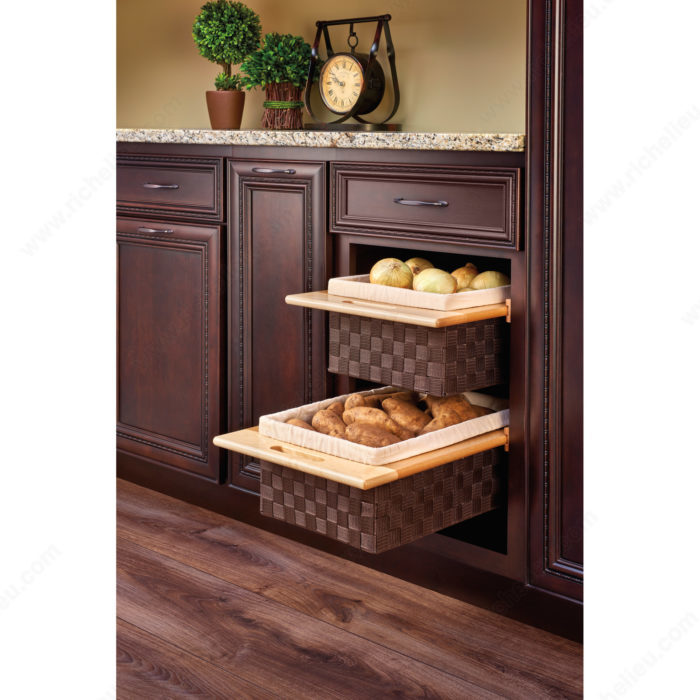 Hafele Pull-Out Wicker Basket For 15'' or 18 Framed or Frameless