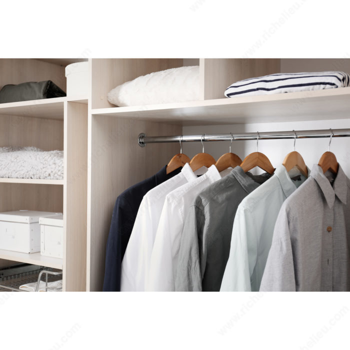 Closet clothes rod online holder