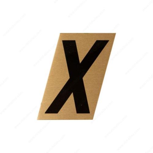 Richelieu 1001876 Metal-Stik Aluminum House Numbers Letters