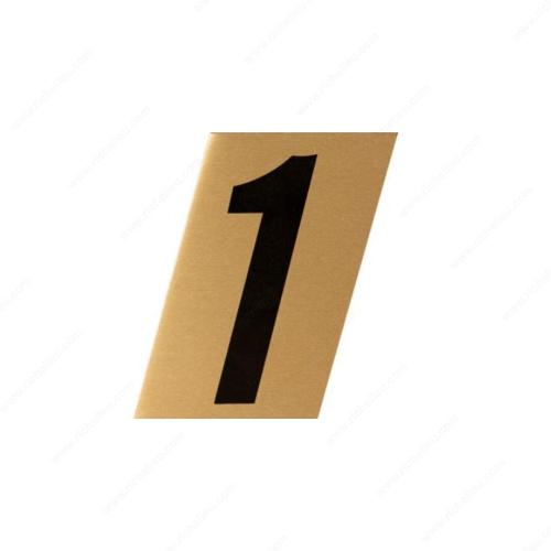 Richelieu 1001973 Metal-Stik Aluminum House Numbers Letters