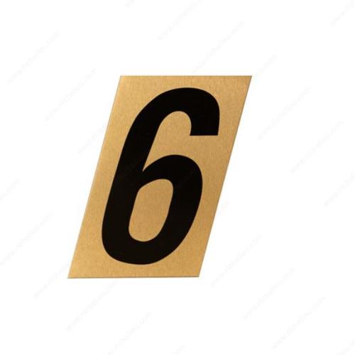Richelieu 1002031 Metal-Stik Aluminum House Numbers Letters