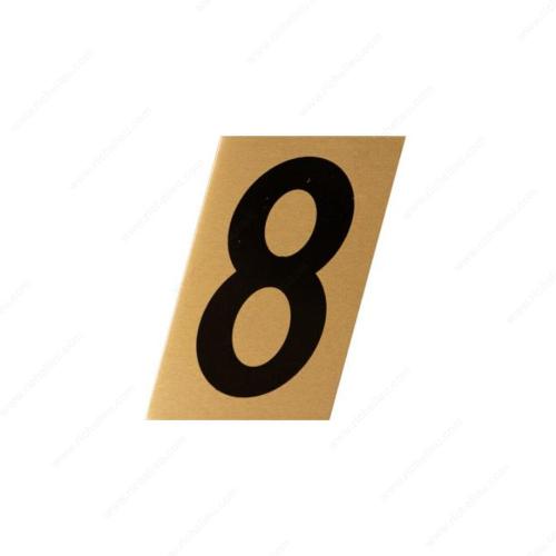 Richelieu 1002066 Metal-Stik Aluminum House Numbers Letters