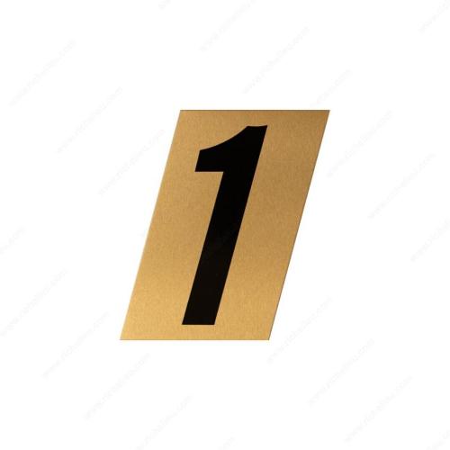 Richelieu 1002546 Aluminum House Numbers Letters by Metal-Stik