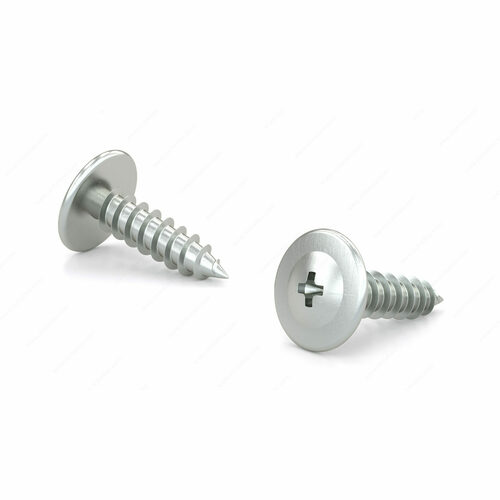 Richelieu DDCMXA08012R2Z Zinc-Plated Type AB Phillips Wood Screw, Modified Truss Head, Regular Thread