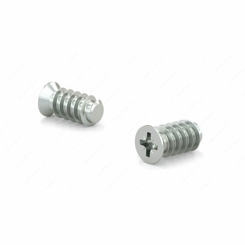 Richelieu 6601002GM1 Zinc Euro Screw M6.3, Flat Head, Pozi Drive