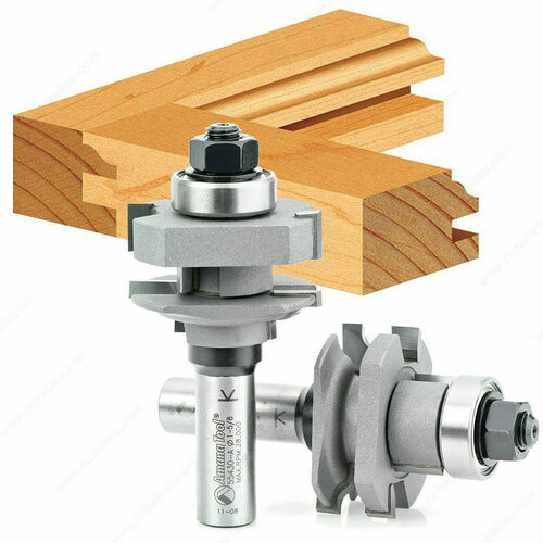 Richelieu AT55430 Ogee Stile Rail Router Bit Set for 3/4