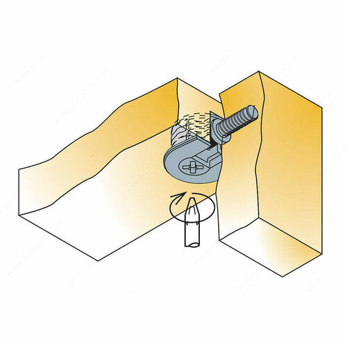 Richelieu 643590 Knock-in Housing Non-Outrigger Side-Insertion