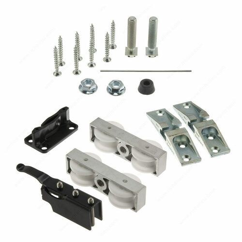 Richelieu 8911705 HAWA JUNIOR 80/Z Hardware Set with Track Stoppers