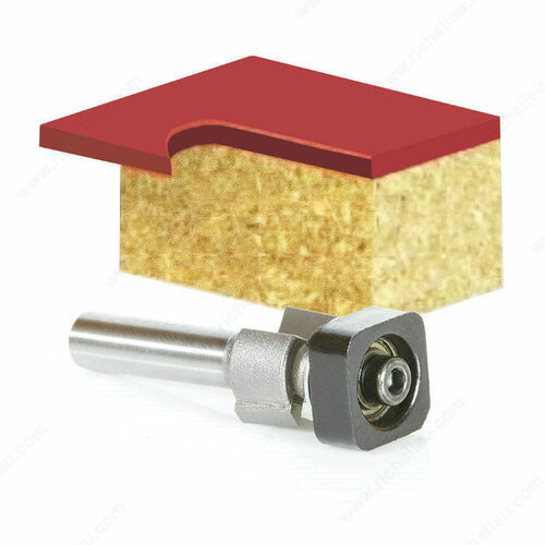 Richelieu BITETH Euro Square Bearing Laminate Trimmer with Router Bit