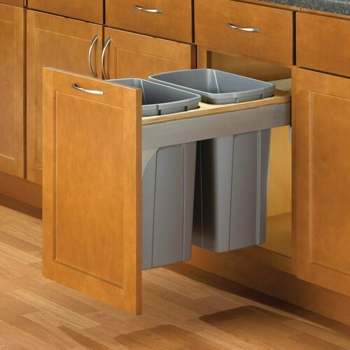 Richelieu TSC18235WH Top-Mount Pull-Out Waste Recycling Container