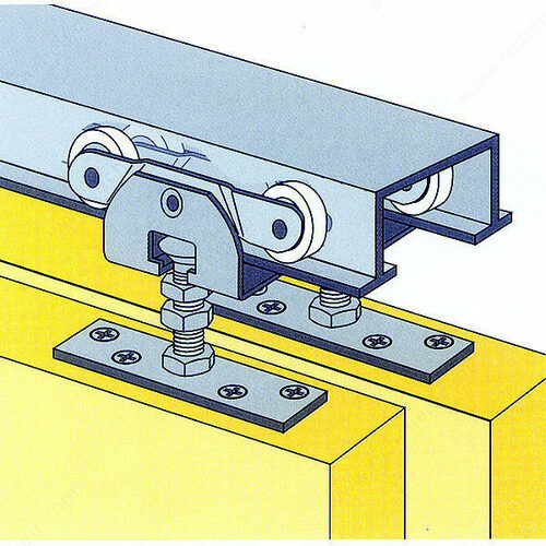 Richelieu GT722234 Bi-Passing Door Track Set - 1-3/8