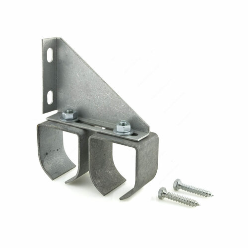 Richelieu 24651085GAV Galvanized Steel Round Rail Bracket - Wall Mount