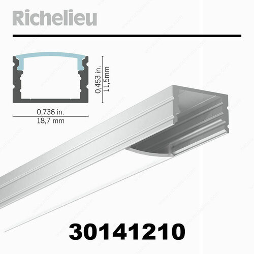 Richelieu 30141210 LED Tape Light Surface Mounted Profile
