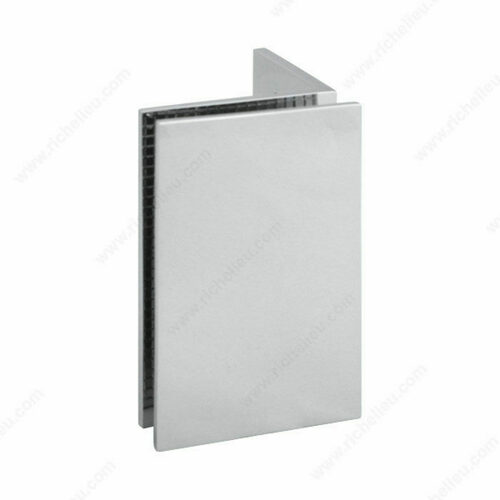 Richelieu SC1SQ90LOW140 90 Large Square Glass-to-Wall Offset Clamp
