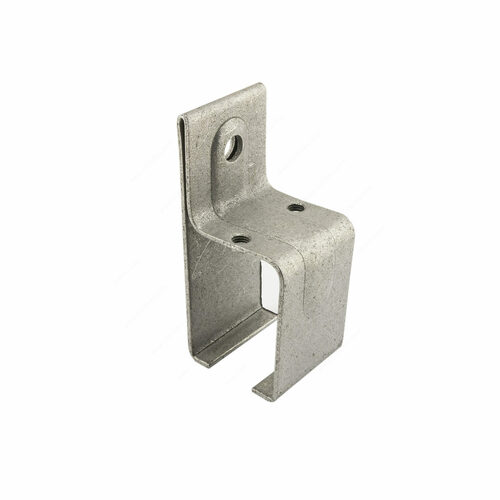 Richelieu 24651072GAV Galvanized Steel Box Rail Splice Bracket with Clamp Screws for Wall Mount
