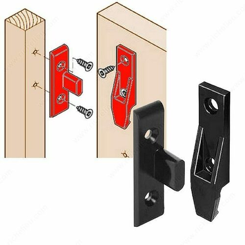 Richelieu 4247084 Wooden Screw Suspension Fittings Set (M/F)