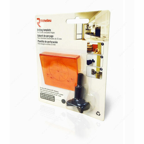 Richelieu RICTEMPHINGE Euro Hinge Drilling Template