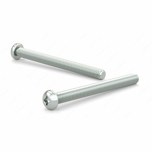 Richelieu PKMZ1024212VP Zinc Plated Pan Head Machine Screw, Quadrex Drive, 10-24, Type B