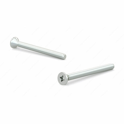 Richelieu FQMZ143 Zinc-Plated Flat Head Machine Screw, 1/4-20, Quadrex Drive, Type B Point