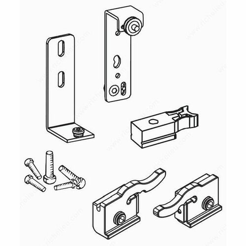 Richelieu 1890563077171 EKU-Regal A 25 H FS Hardware Set