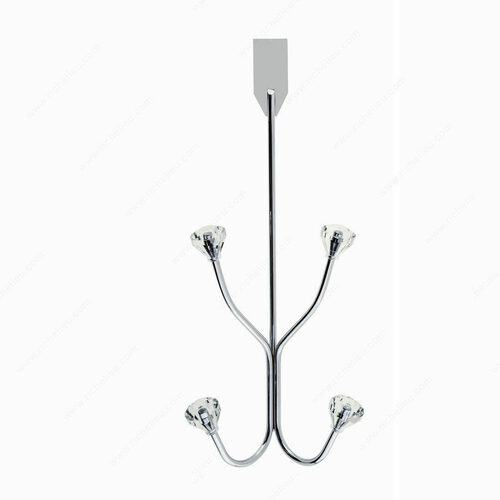 Richelieu RH41008014011 Acrylic-Tipped Metal Door Hook - Model 4100