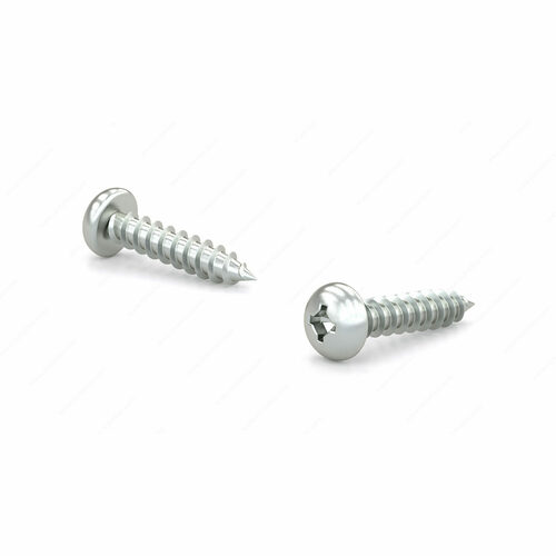Richelieu PQAZ1034 Zinc Plated Self-Tapping Pan Head Screw, Quadrex Drive, Type A Point