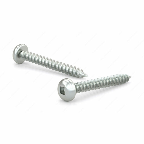 Richelieu PKAZ638J Zinc-Plated Pan Head Self-Tapping Screw, Square Drive, Type A