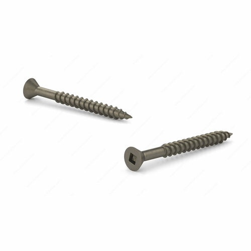 Richelieu FKCP8112PRM1 Flat Head Square Drive Wood Screw, Coarse Thread, Regular Point