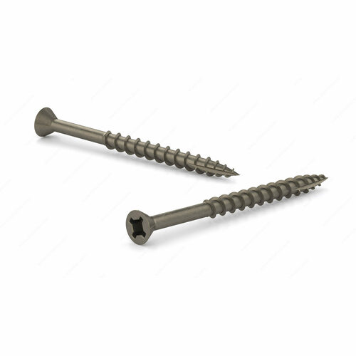 Richelieu FQ2CN17P6134PR Flat Head Wood Screw, Quadrex Drive, Coarse Thread, Type 17 Point