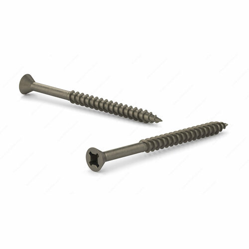 Richelieu FQCP8112PRJ Flat Head Quadrex Wood Screw, Coarse Thread, Regular Point