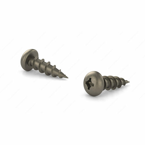 Richelieu PQCP8916PRJ Quadrex Pan Head Wood Screw, Coarse Thread, Regular Point